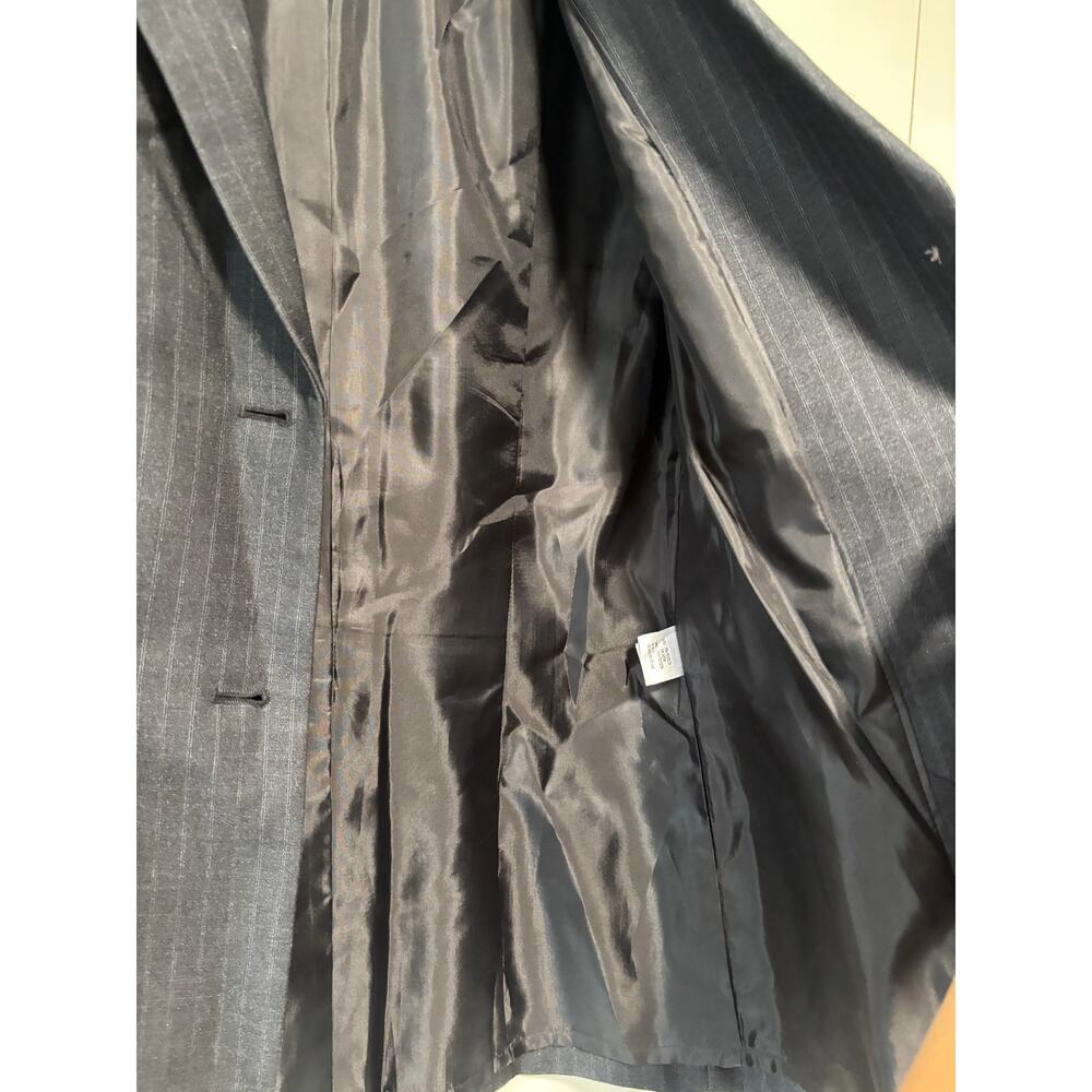Calvin Klein Dark Gray Pinstripe Blazer Size 2 - Picture 9 of 11